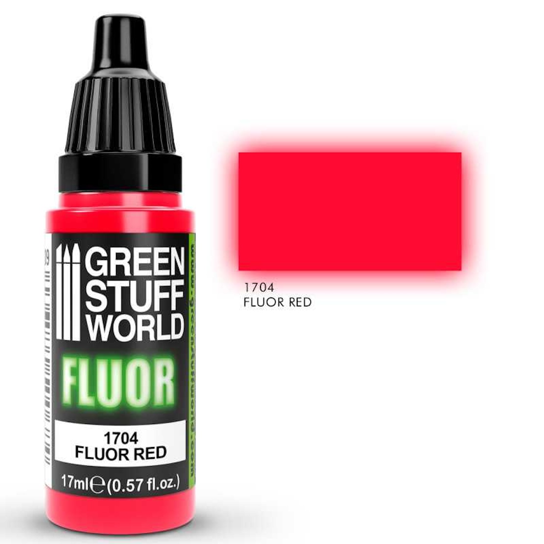 Green Stuff World Fluor Paint RED 17ml (Green Stuff World)