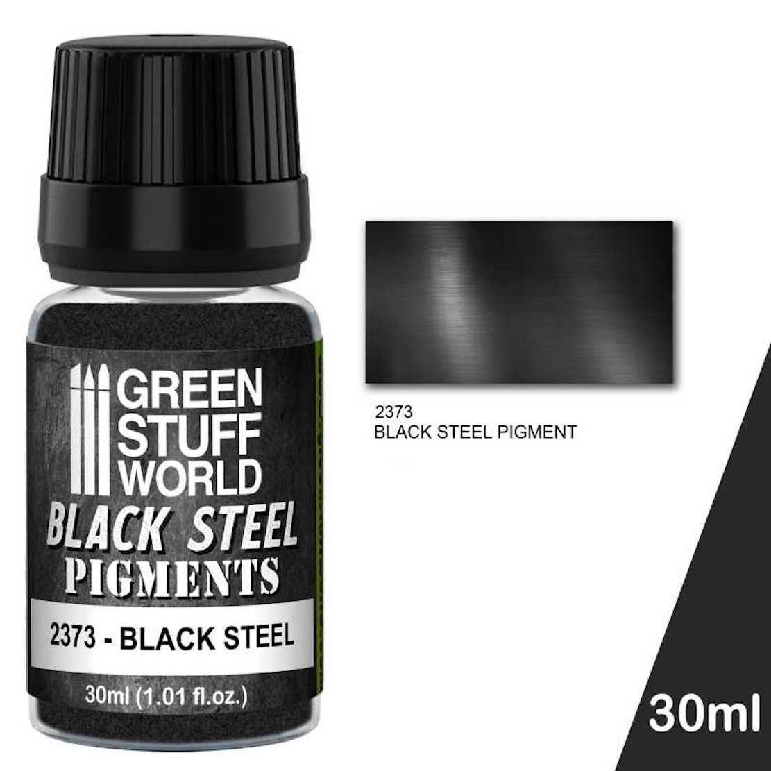 Green Stuff World Pigment BLACK STEEL 30ml (Green Stuff World)