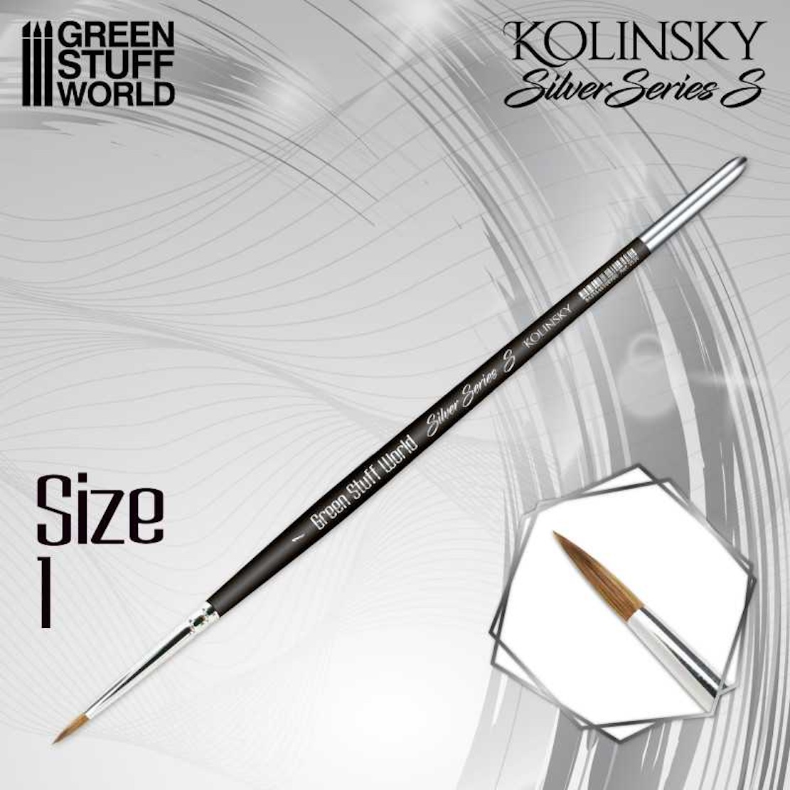 Green Stuff World Brush SILVER SERIES (S) - 1 (Green Stuff World)
