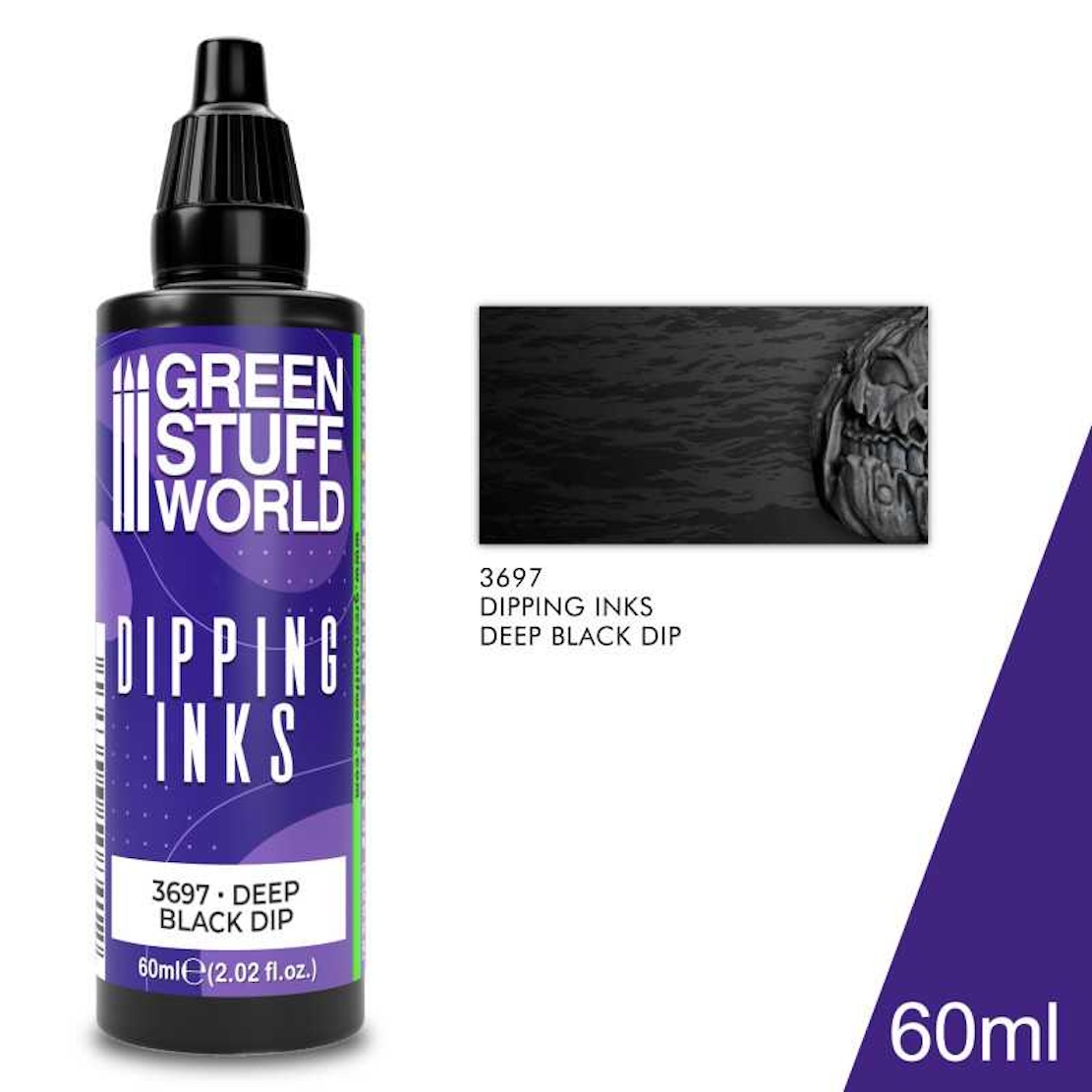 Green Stuff World Dipping ink 60 ml - Deep Black Dip (Green Stuff World)