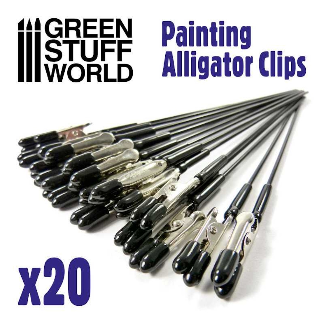 Green Stuff World Alligator Clips x20 - kovové klipsy (Green Stuff World)