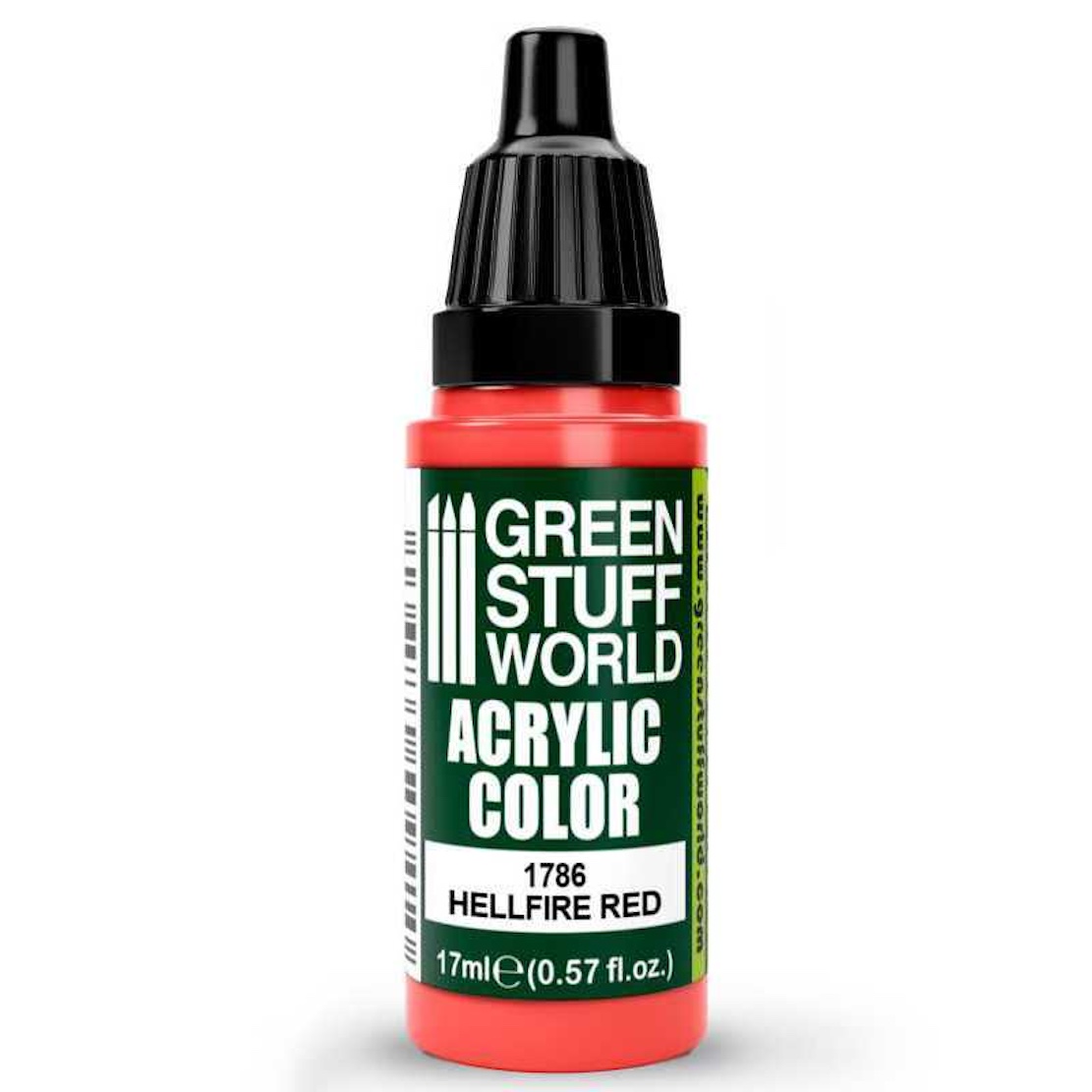 Green Stuff World Acrylic Artistic Paint - HELLFIRE RED 17ml (Green Stuff World)