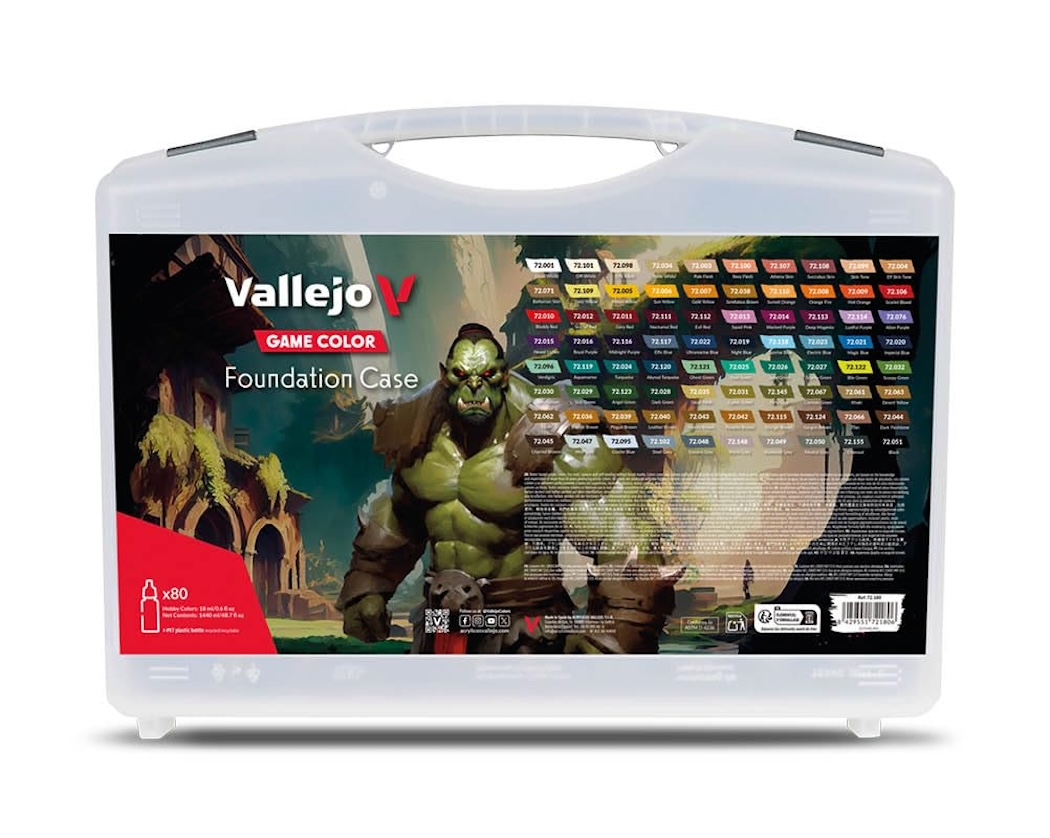 Set 80 barev - Vallejo Game Color FOUNDATION CASE 72180 (Vallejo)