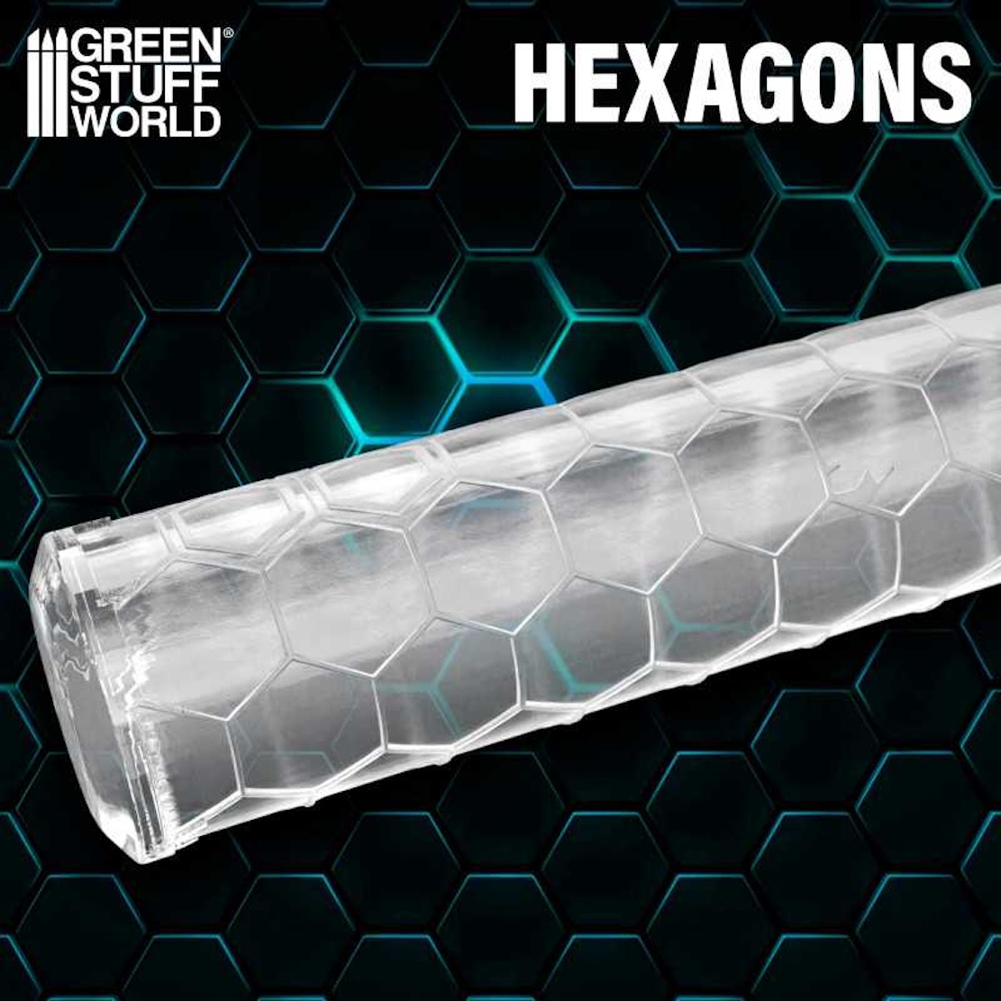 Green Stuff World Rolling Pin Hexagons (Green Stuff World)