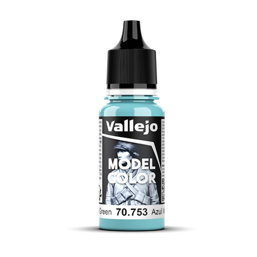 Vallejo Model Color 70753 Light Blue Green 18ml - barva na modely