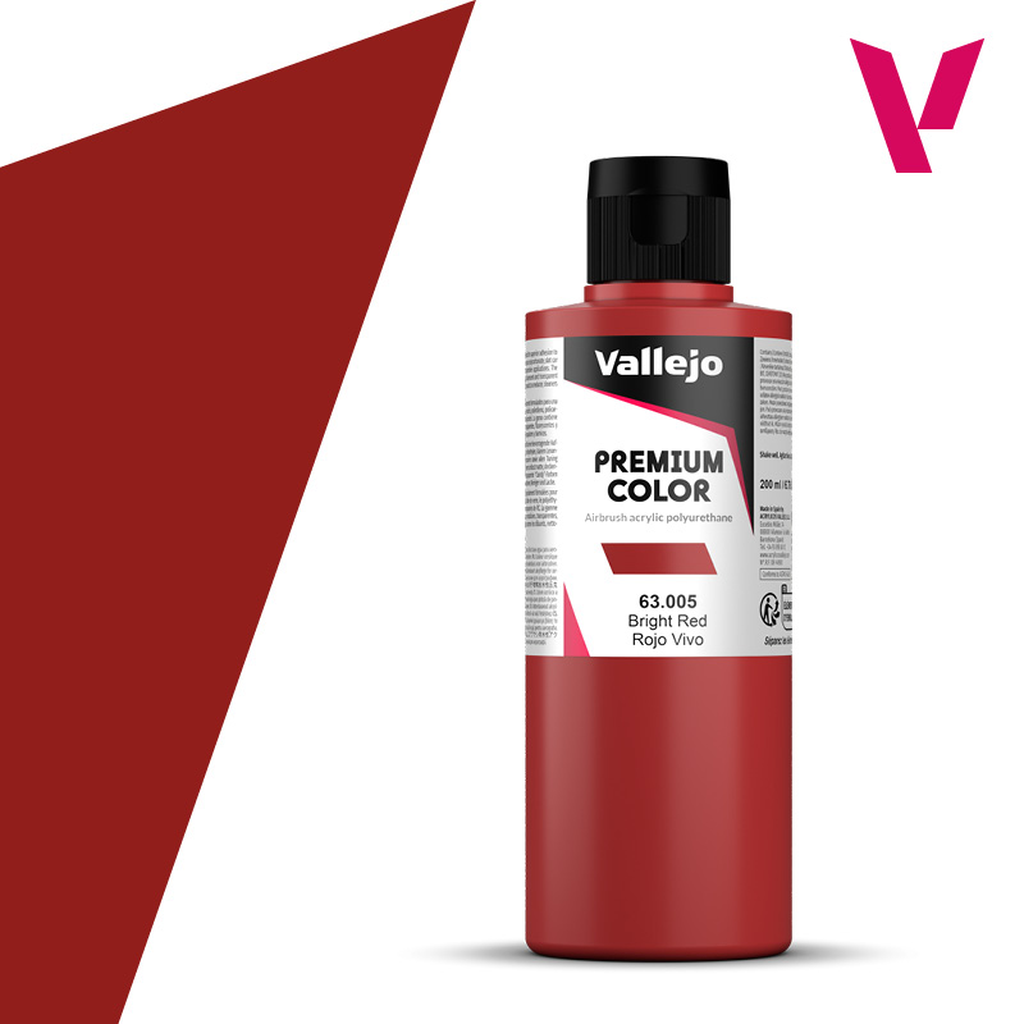 Vallejo PREMIUM Color 63005 Bright Red 200ml