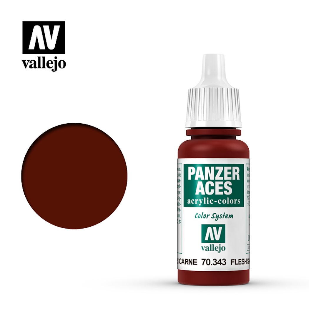 Vallejo Panzer Aces 70343 Flesh Shadows (17ml)