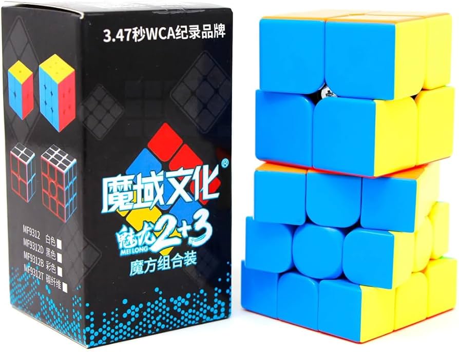 MeiLong Bundle 2x2 + 3x3 (MFJS) - Speedcube set Barva: Stickerless