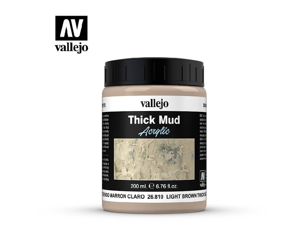 Vallejo Diorama Effects 26810 Light Brown Mud (200ml)