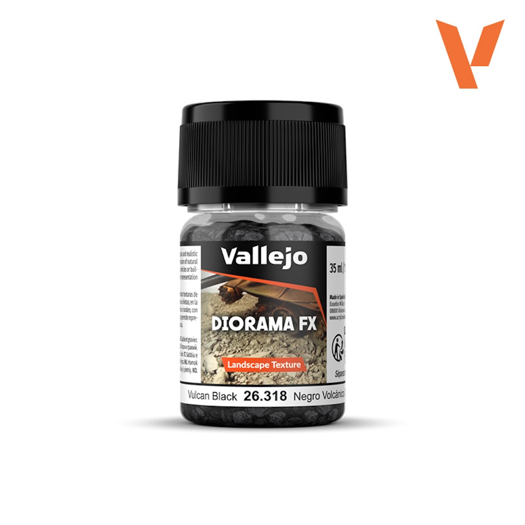 Vallejo Diorama Effects 26318 Vulcan Black (2-5mm)