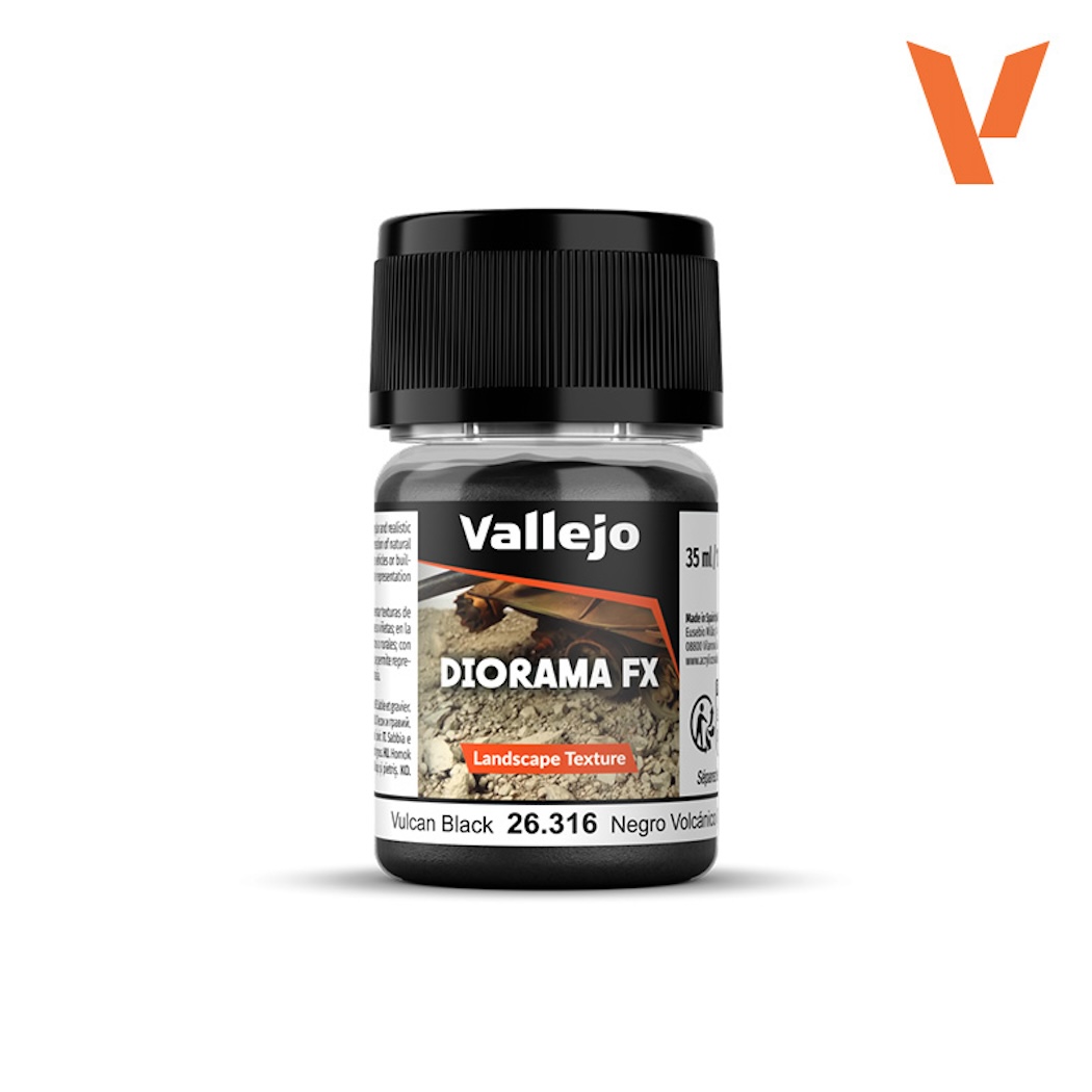 Vallejo Diorama Effects 26316 Vulcan Black (0,1-0,6mm)
