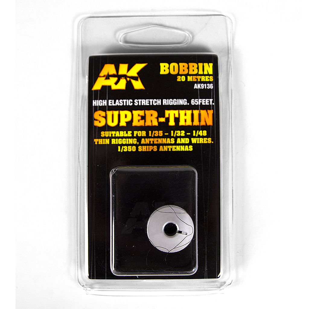 AK Interactive AK9136 Elastic Rigging Bobbin Super