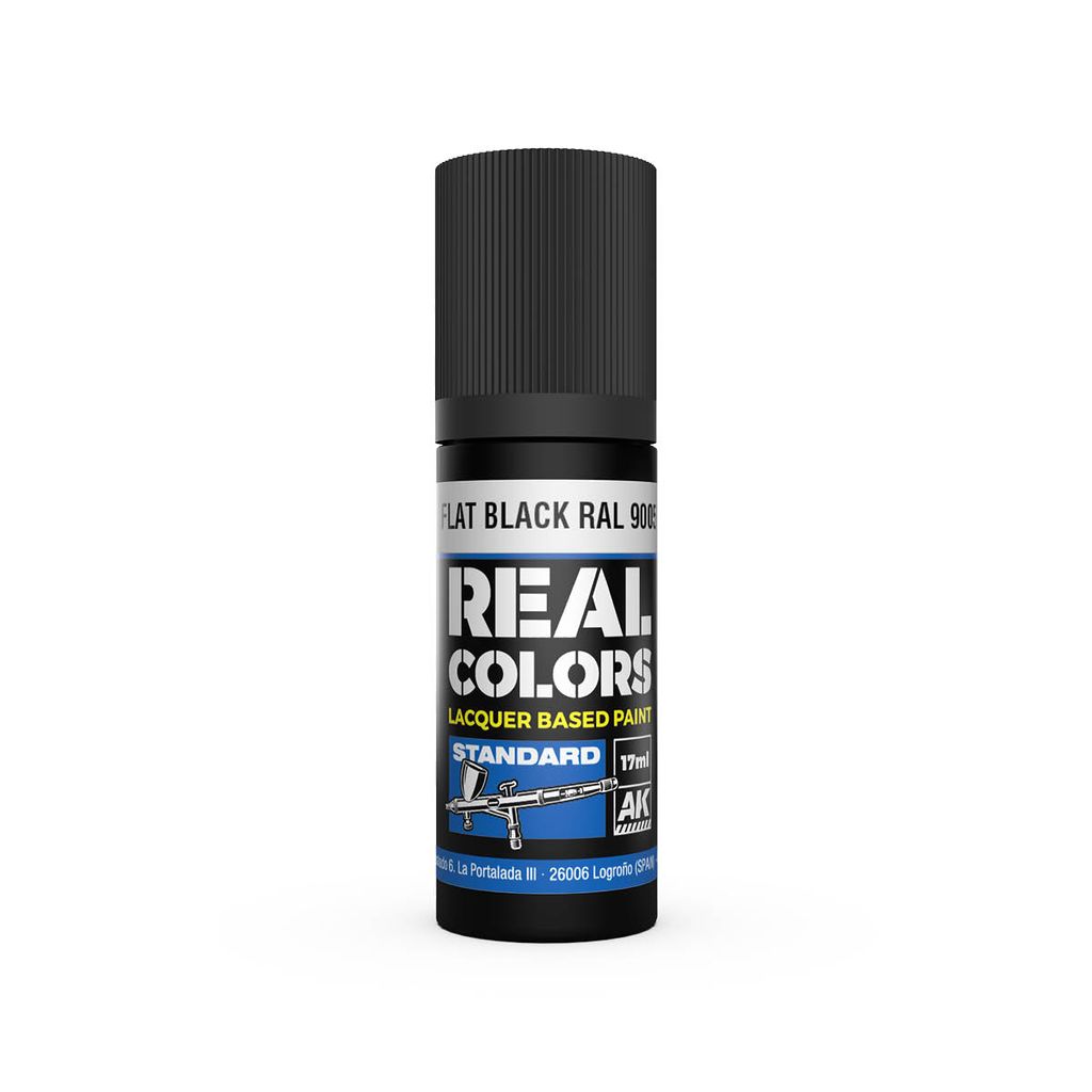 AK Interactive RC804 Flat Black RAL 9005 (17ml)