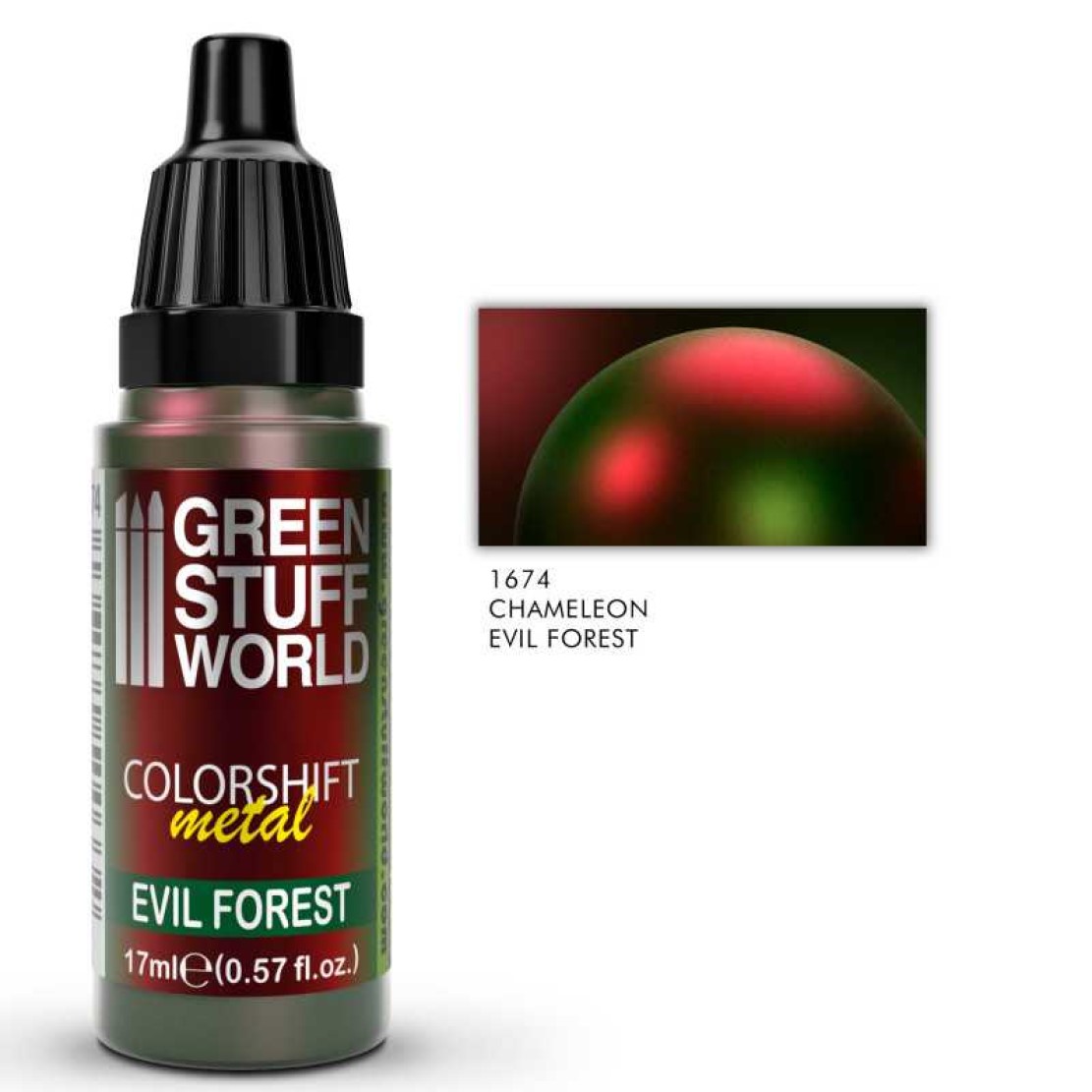 Green Stuff World Chameleon Paint EVIL FOREST 17ml (Green Stuff World)