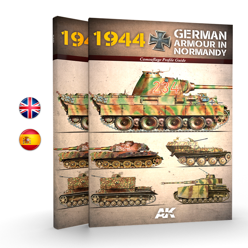 AK Interactive 1944 GERMAN ARMOUR IN NORMANDY - Camouflage Profile Guide - EN (AK Interactive)