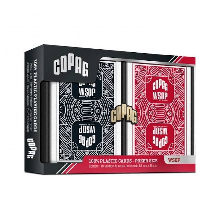 COPAG (Belgie) Copag WSOP Jumbo Index Double Deck (black/red)