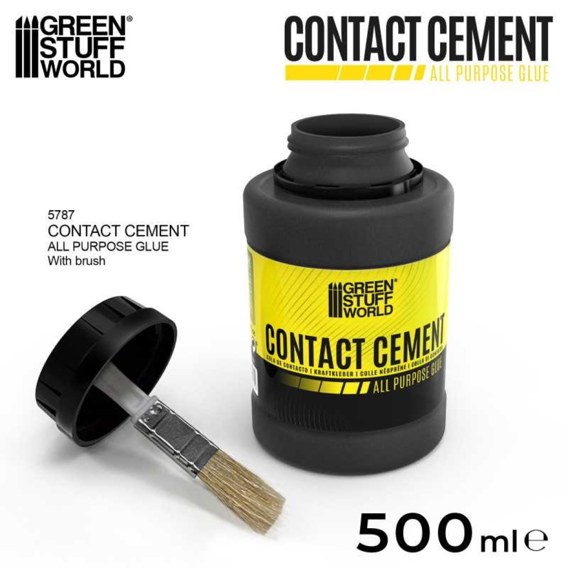 Green Stuff World Contact Cement 500ml with Brush Applicator (Green Stuff World)