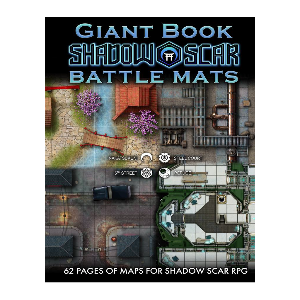 Giant Book of Shadow Scar Battle Mats - EN