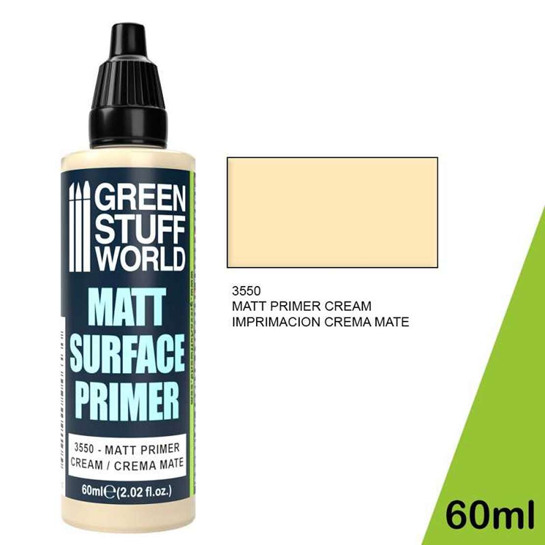 Green Stuff World Matt Surface Primer 60ml - Cream (Green Stuff World)