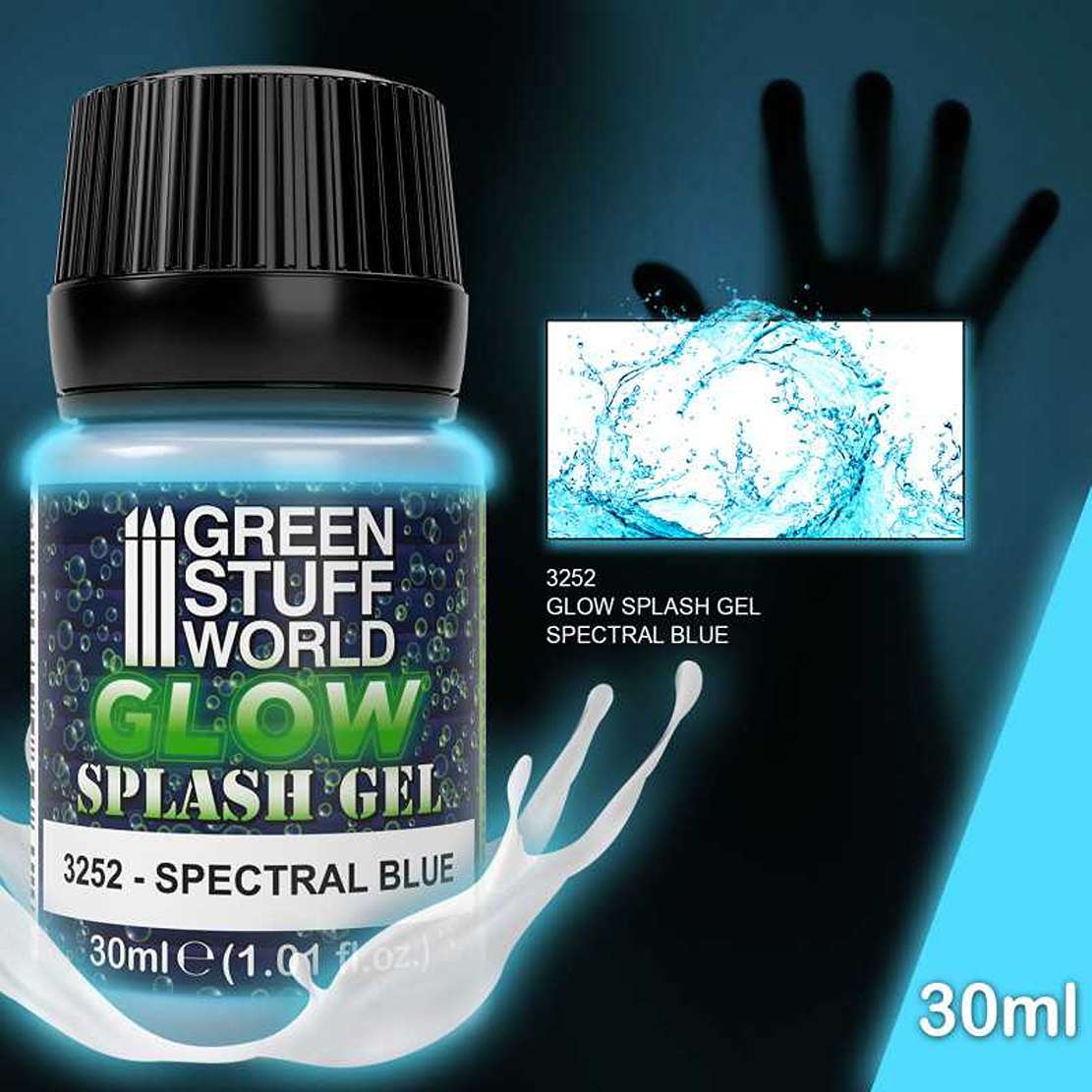 Green Stuff World Splash Glow Gel - Spectral Blue 30ml (Green Stuff World)