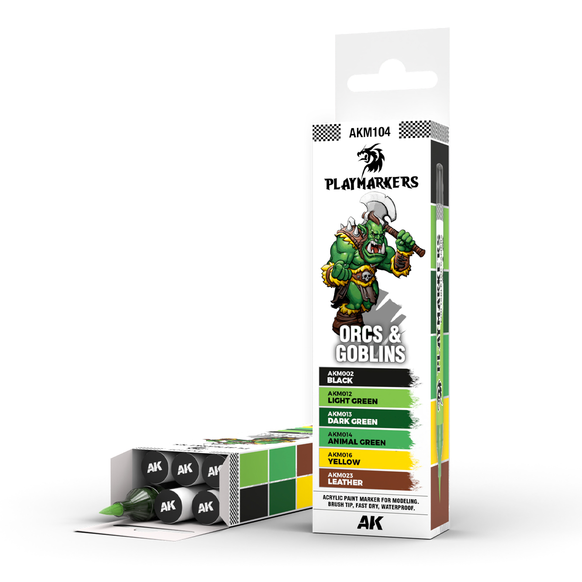 AK Interactive AKM104 PLAYMARKERS SET - ORCS & GOBLINS (AK Interactive)