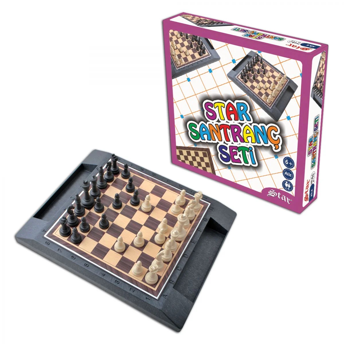 Star Šachy Plastic Chess Set (Star)