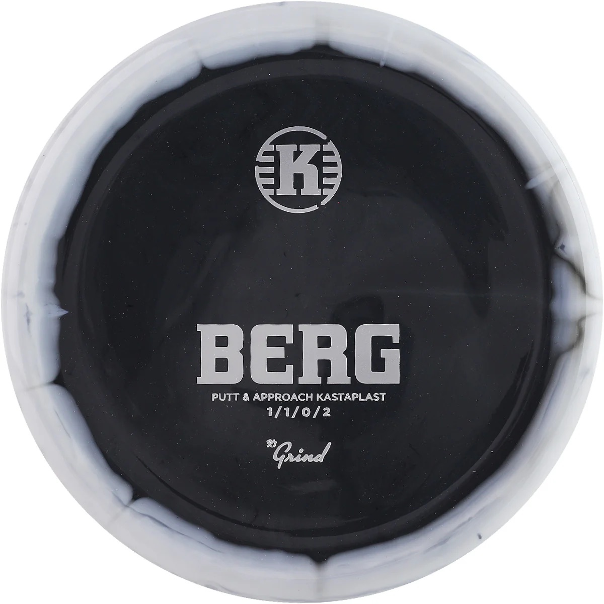 BERG - K1 Grind (Kastaplast) - stabilní discgolf putter Barva: Černá 173-175g