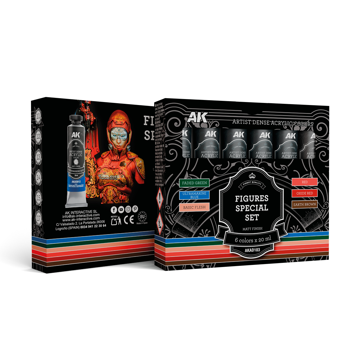 AK Interactive FIGURES SPECIAL SET – ARTISTIC DENSE ACRYLIC COLOR (AK)