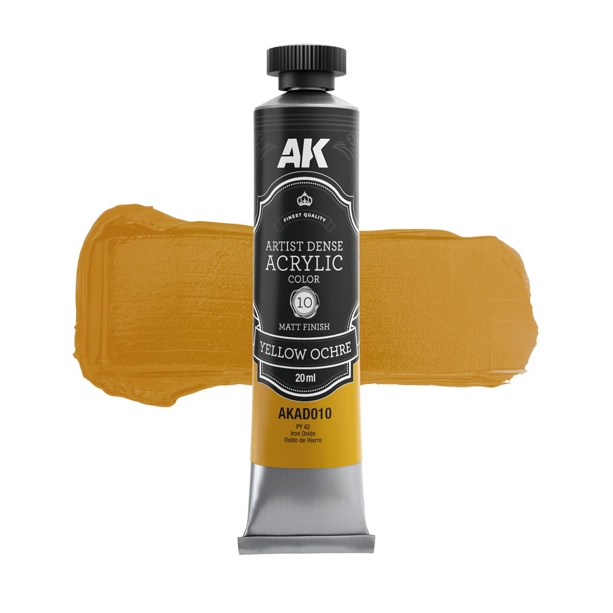 AK Interactive AKAD010 YELLOW OCHRE – ARTISTIC DENSE ACRYLIC COLOR (AK)