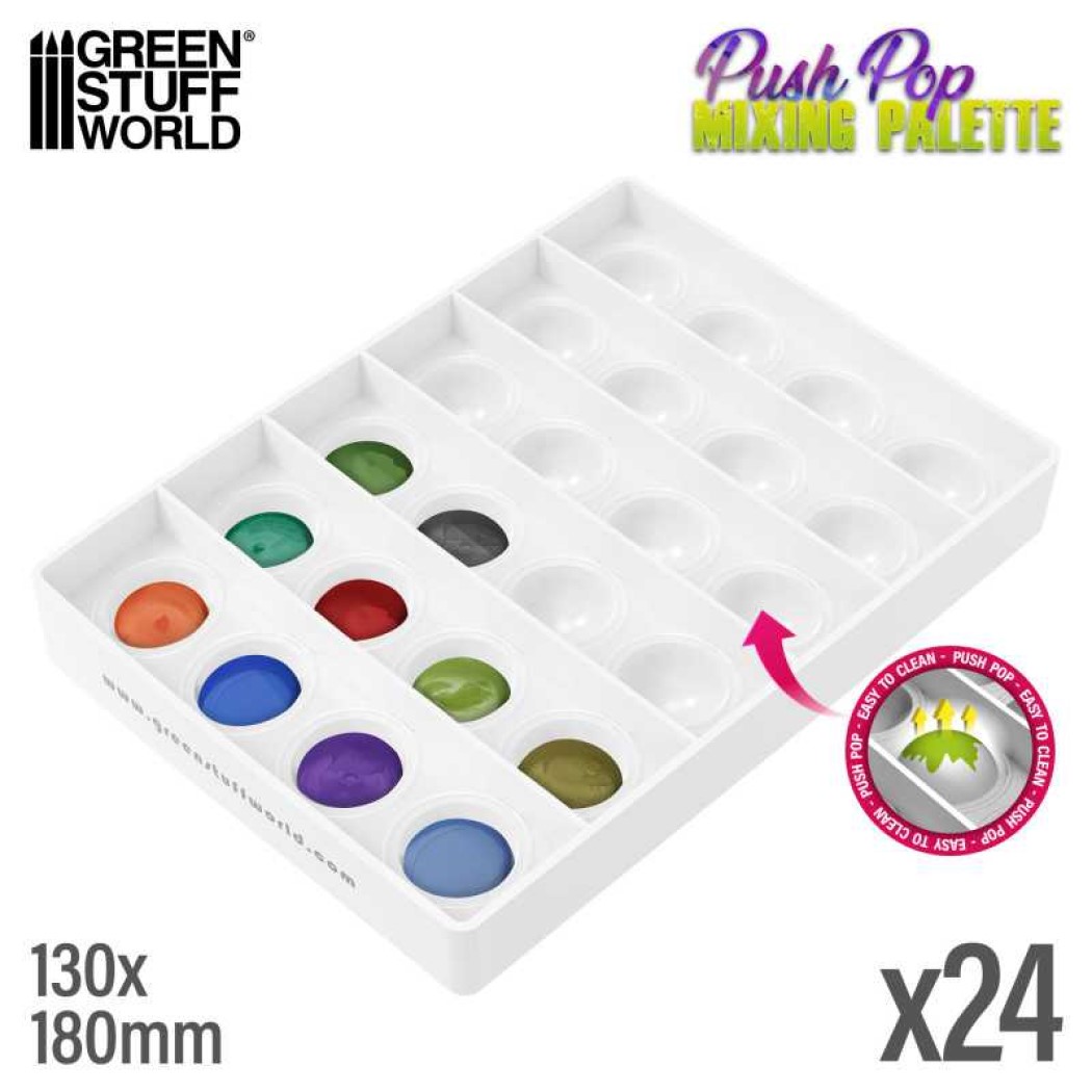 Push Pop Mixing Palette - silikonová míchací paleta (Green Stuff World)