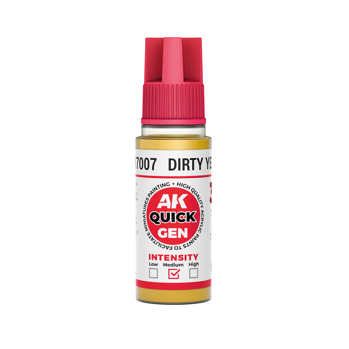 AK Interactive AK AK17007 DIRTY YELLOW 18 ml - QUICK GEN