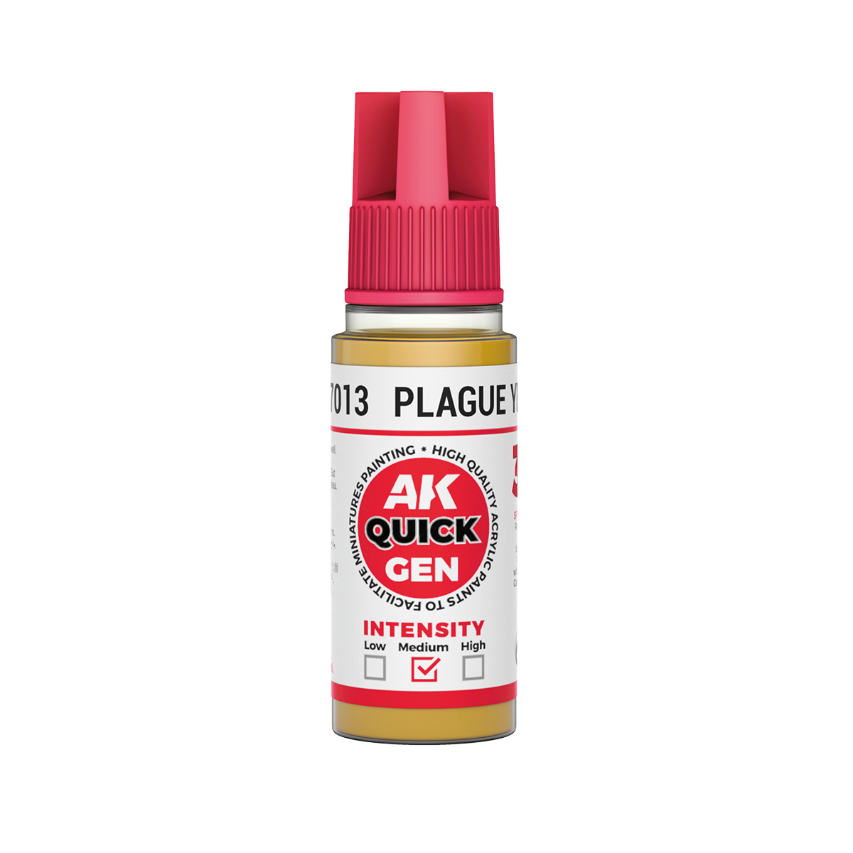 AK Interactive AK AK17013 PLAGUE YELLOW 18 ml - QUICK GEN