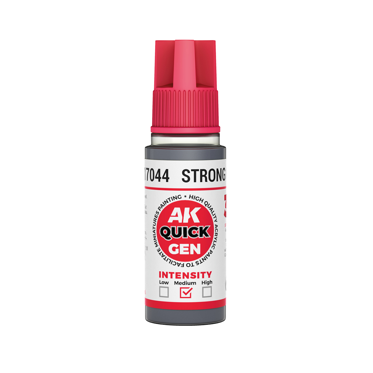 AK Interactive AK AK17044 STRONG GREY 18 ml - QUICK GEN
