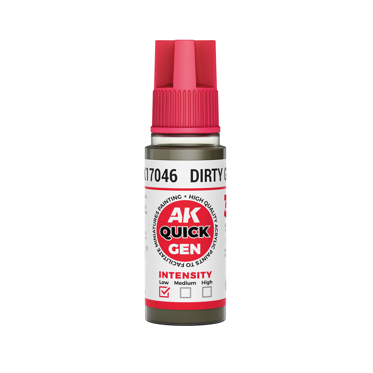 AK Interactive AK AK17046 DIRTY GREY 18 ml - QUICK GEN
