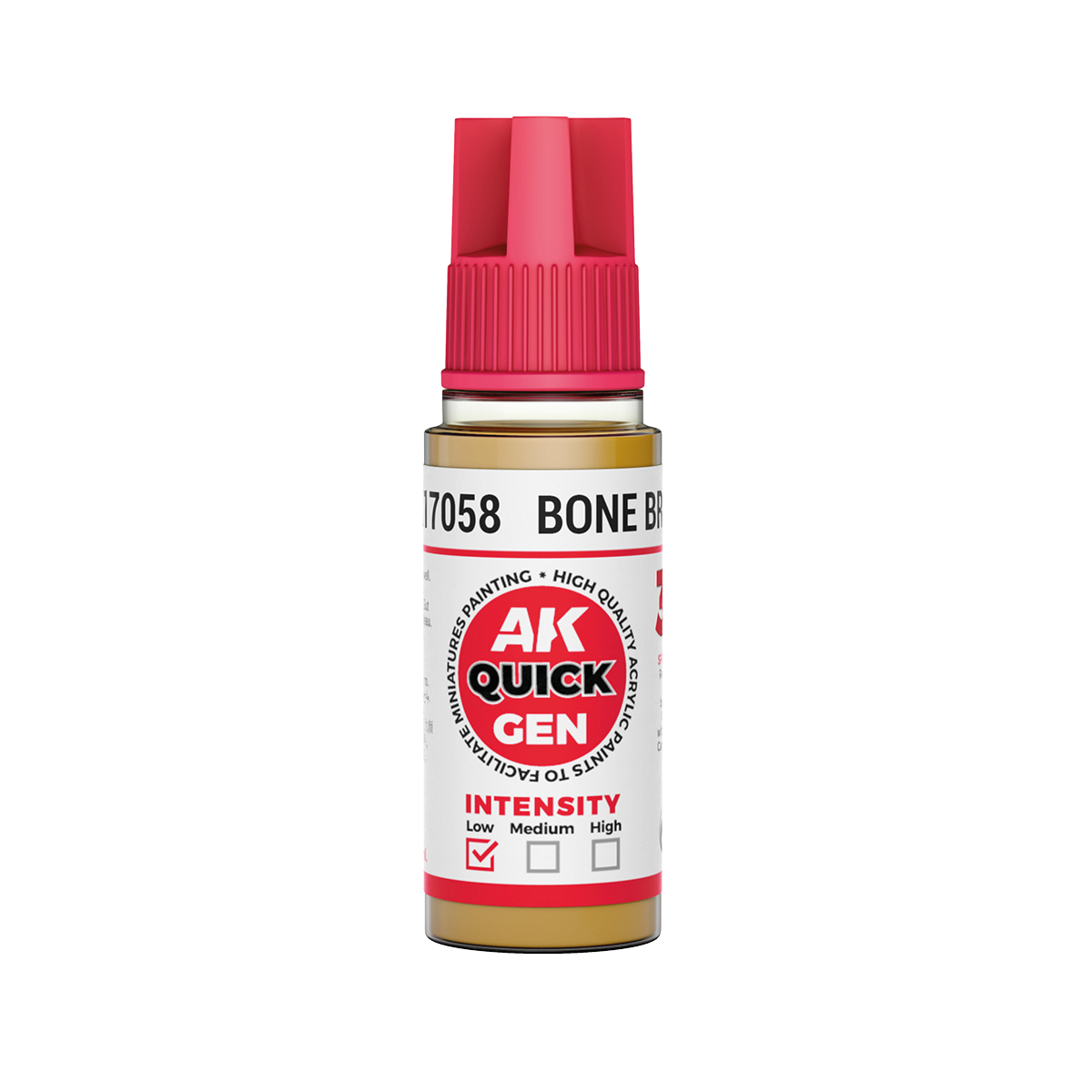 AK Interactive AK AK17058 BONE BROWN 18 ml - QUICK GEN