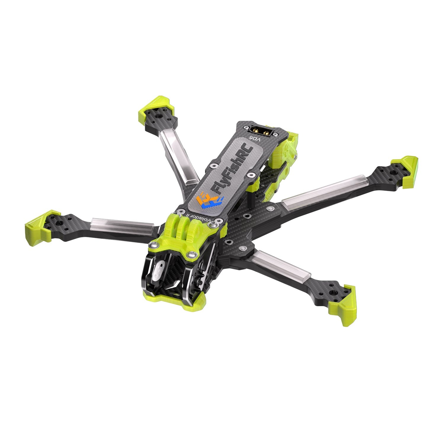 Volador II VD5 (FlyfishRC) – 5” rám DRONU Barva: Žlutá