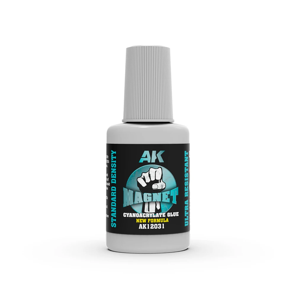 AK Interactive AK12031 Magnet Standard Density - kyanoakrylátové lepidlo se štětečkem 8g (AK Interactive)