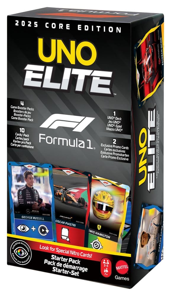 Mattel Formula 1 UNO Card Game Elite F1 Starter-Set (Mattel)