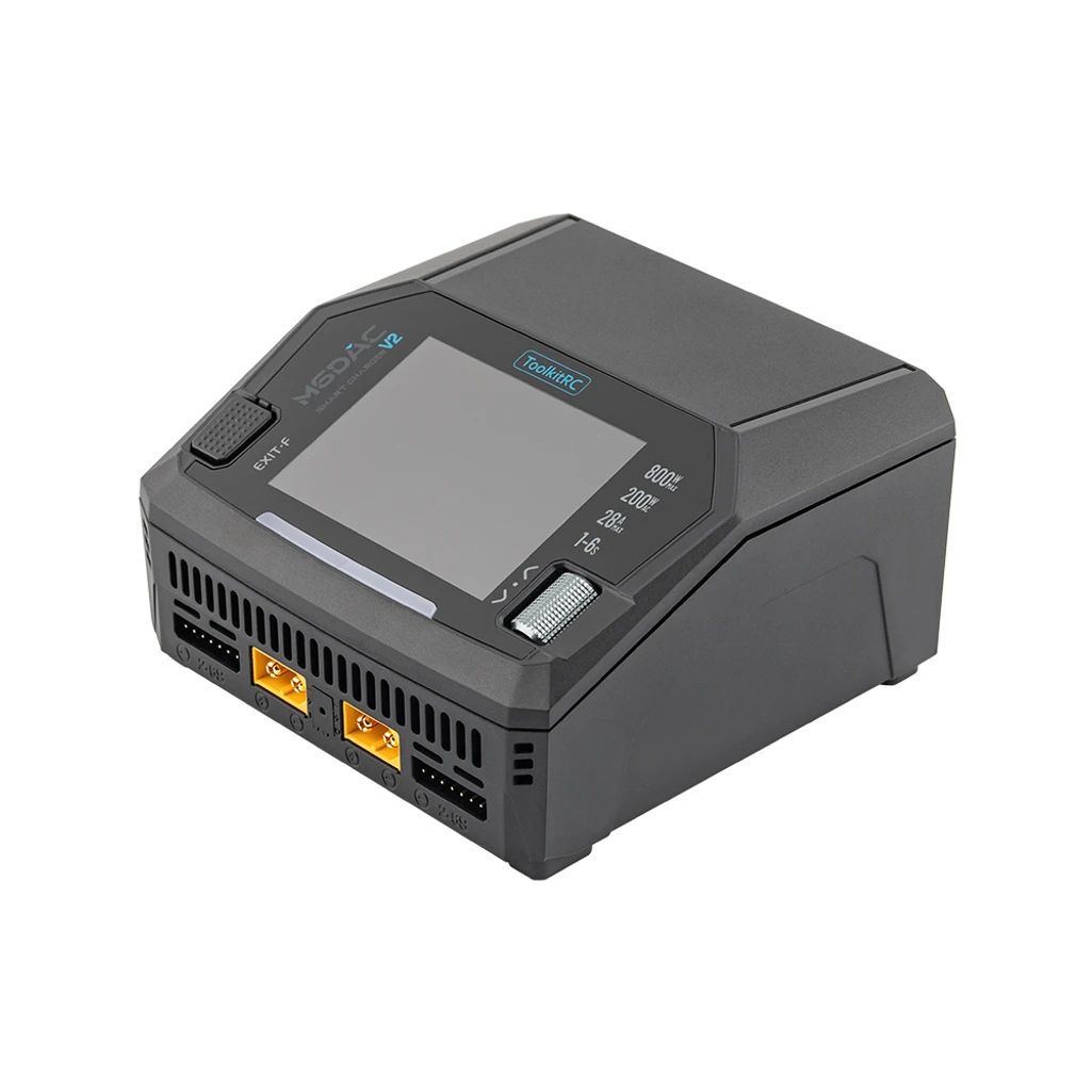 ToolkitRC M6DAC V2 - duální nabíječka 800W AC/DC