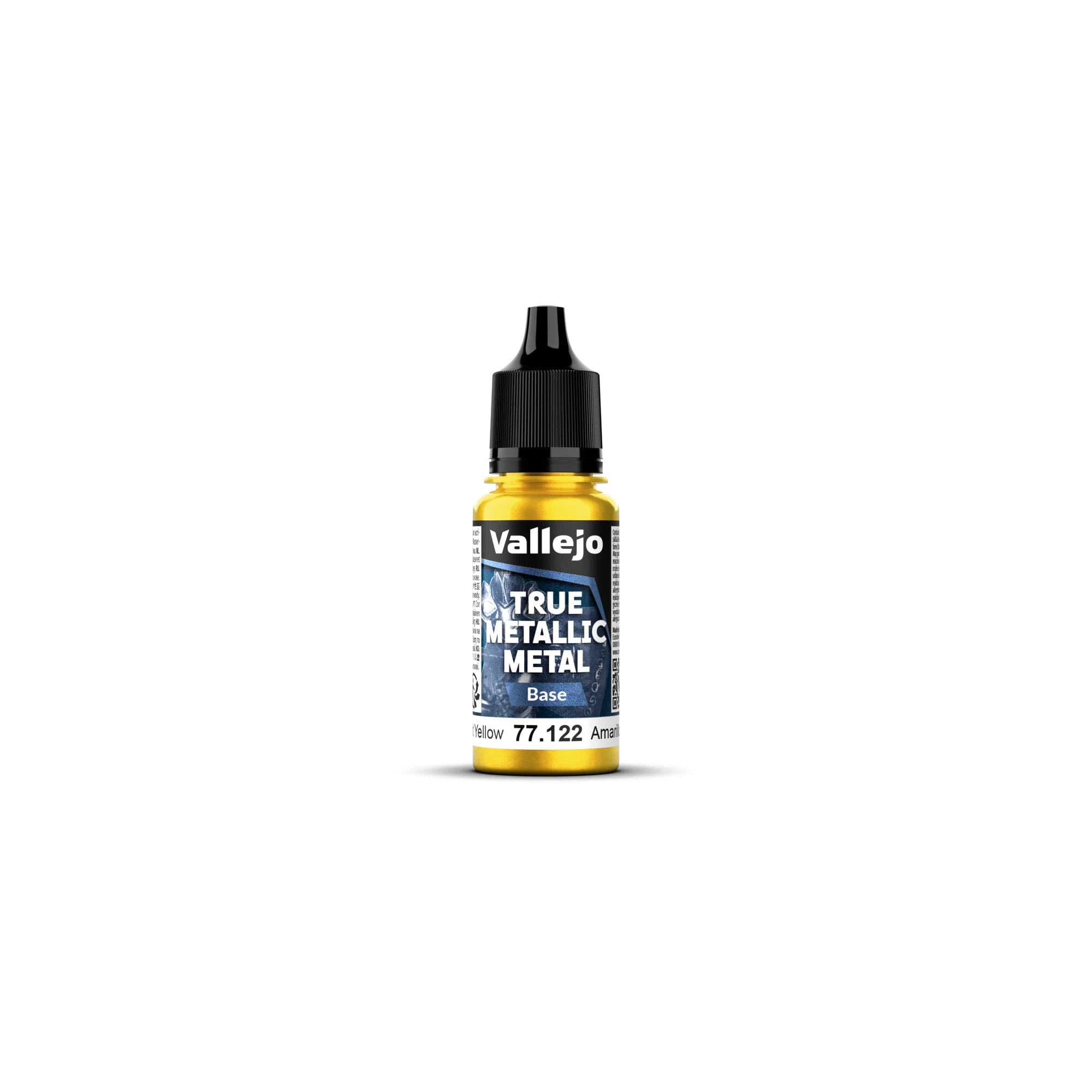 Vallejo Radiant Yellow Base 18ml - 77122 (Vallejo True Metallic Metal)
