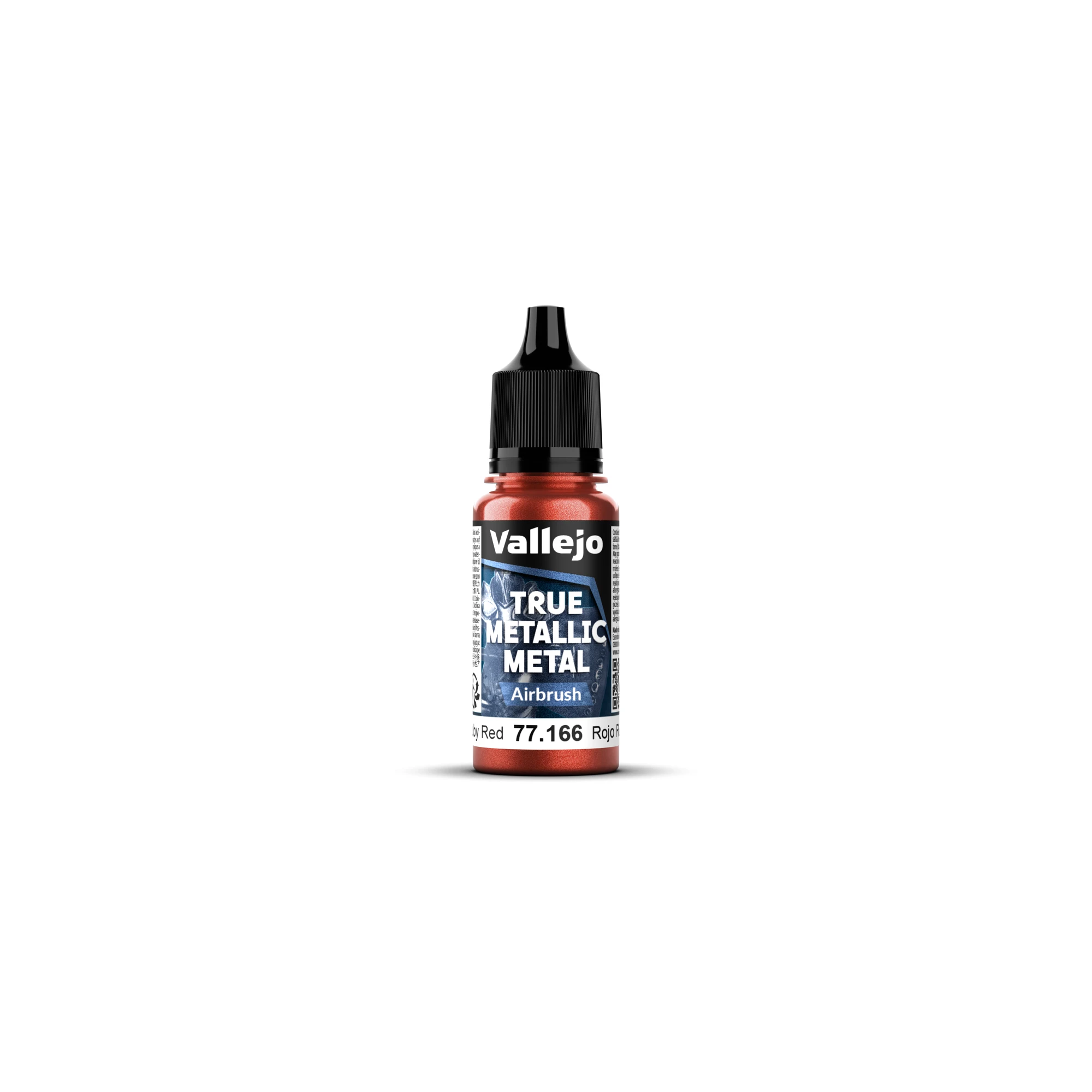 Vallejo Ruby Red Airbrush 18ml - 77166 (Vallejo True Metallic Metal)