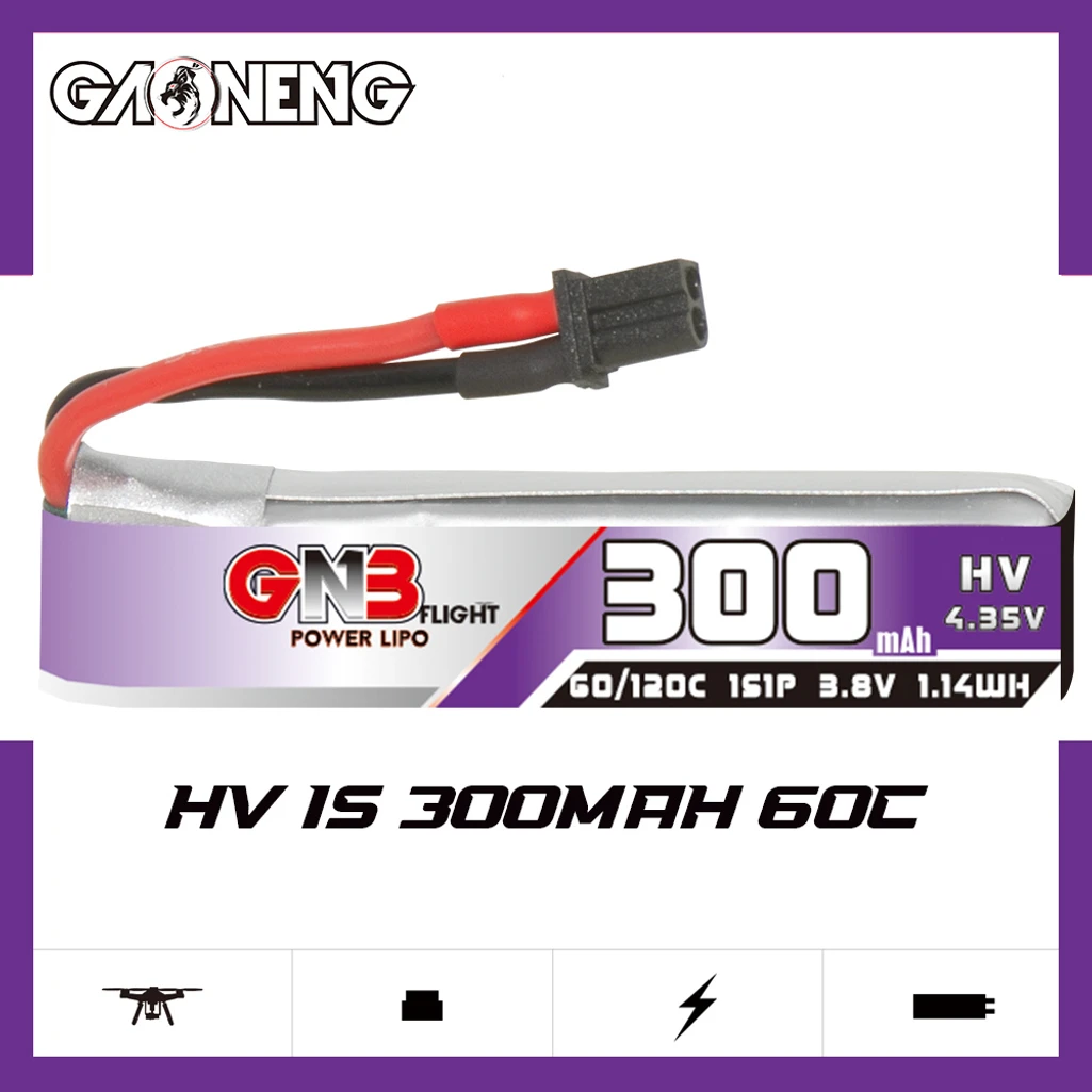 GNB LiHV 1S 300mAh 60C - baterie A30