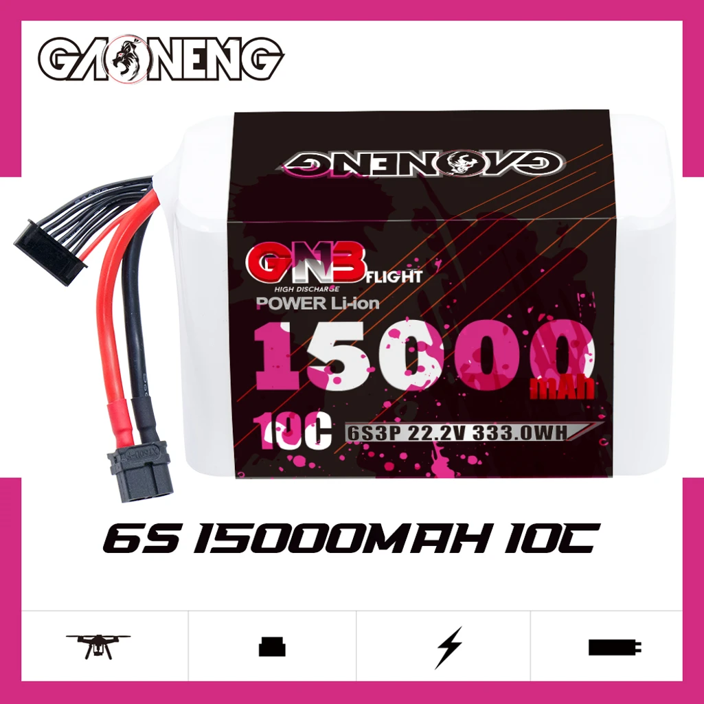 GNB Li-ion Battery - 15000mAh 6S3P 22.2V 10C