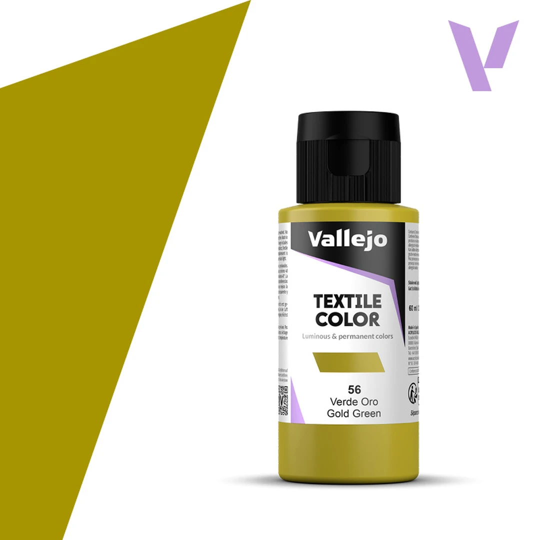 Vallejo Textile Color 40056 Gold Green (60ml)