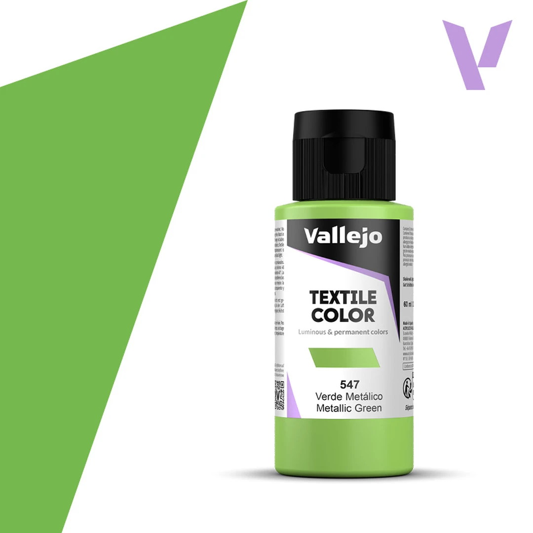 Vallejo Textile Color 40547 Metallic Green (60ml)