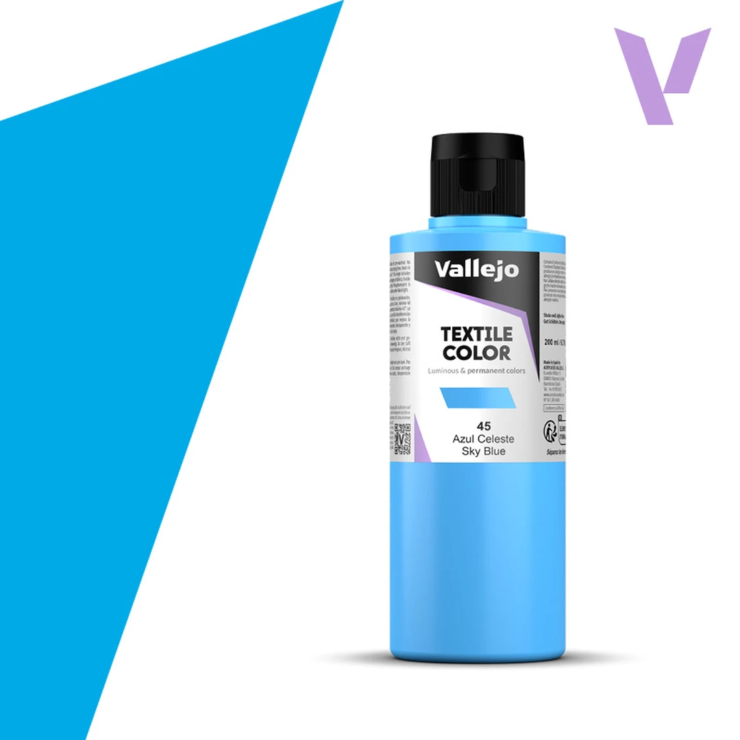 Vallejo Textile Color 41045 Sky Blue (200ml)