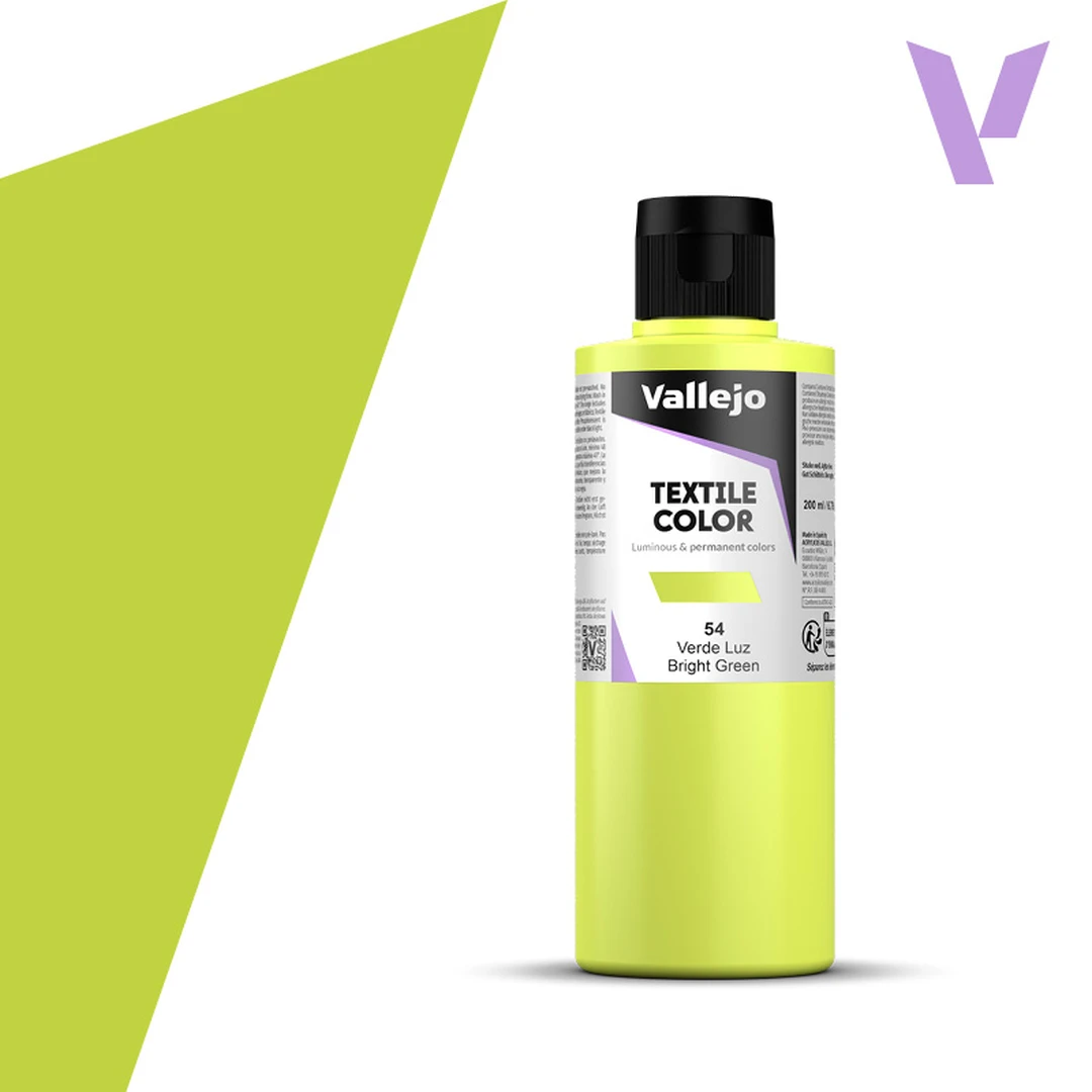 Vallejo Textile Color 41054 Bright Green (200ml)