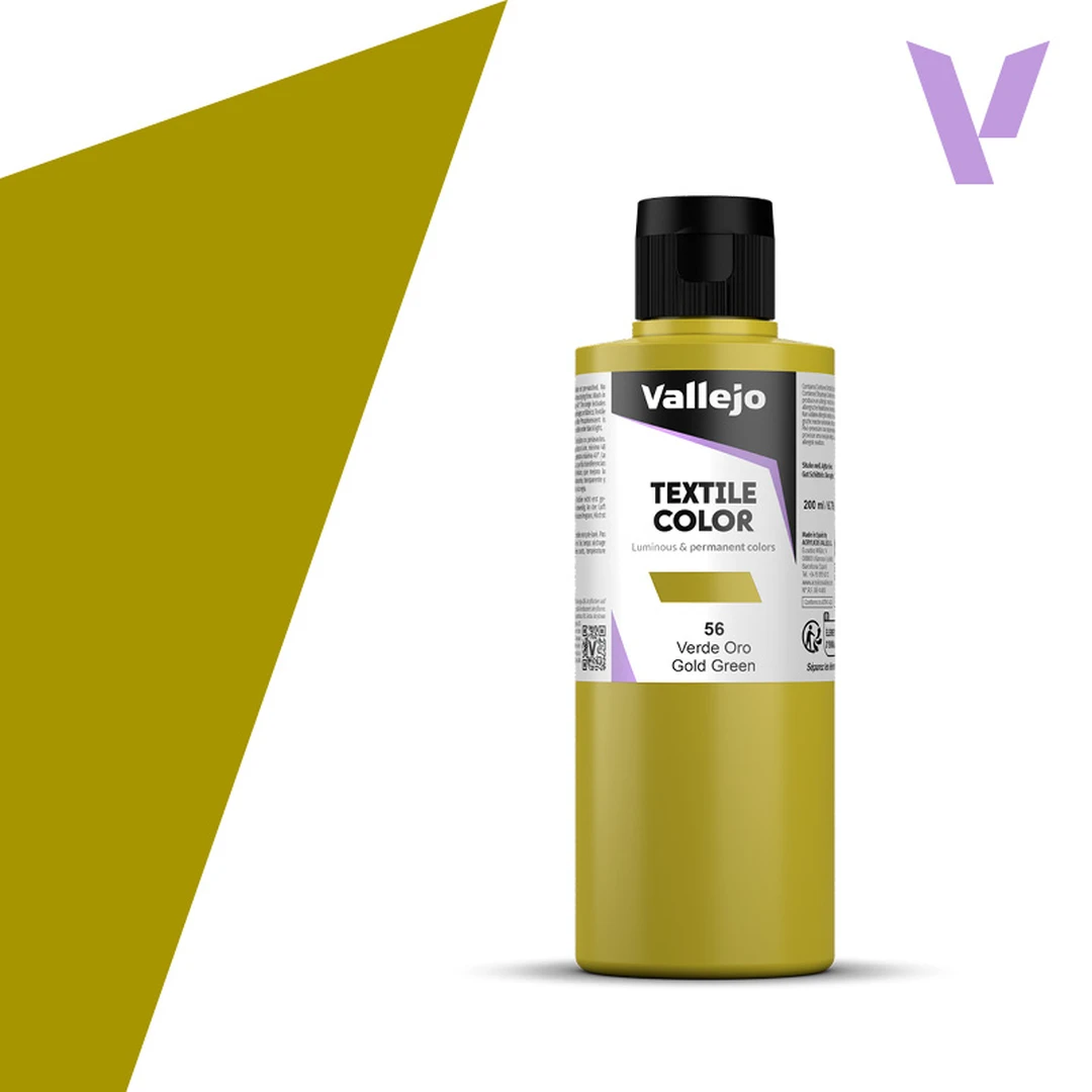 Vallejo Textile Color 41056 Gold Green (200ml)
