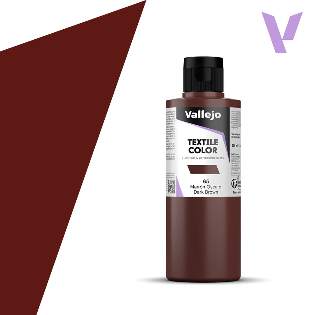 Vallejo Textile Color 41065 Dark Brown (200ml)