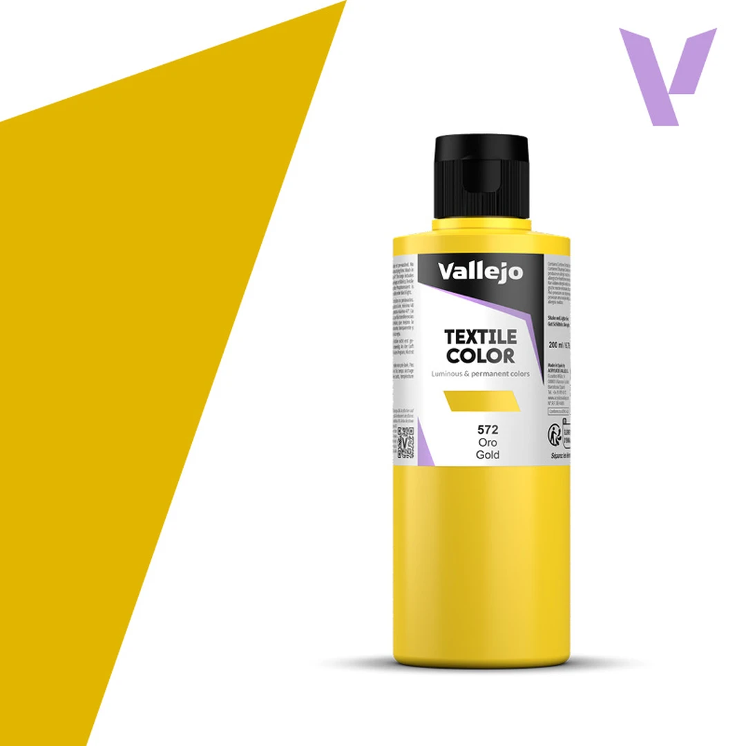 Vallejo Textile Color 41572 Metallic Gold (200ml)